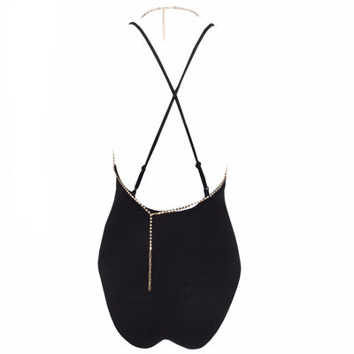 Sun Bunny Black Chain Swimsuit - Fashion Genie Boutique