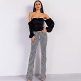 Dragon Black Bardot Embroidered Top - Fashion Genie Boutique