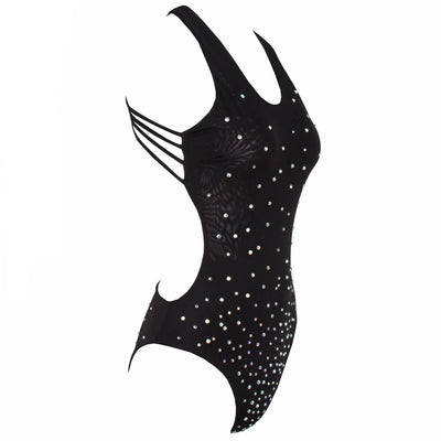 Sea To It Black Crystal Embellished Swimsuit - Fashion Genie Boutique