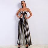 Sunshine Stroll Multi Two Piece Trousers & Crop Top Co-Ord - Fashion Genie Boutique