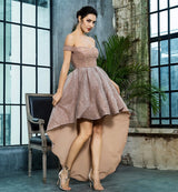 Born To Be Glam Gold Dipped Hem Glitter Maxi Dress - Fashion Genie Boutique