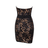Sassy Chick Black Sequin Strapless Mini Dress - Fashion Genie Boutique