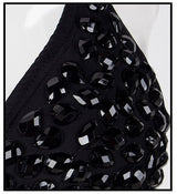 Beach Bunny Black Crystal Embellished Bikini Swimsuit - Fashion Genie Boutique