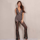 Hot Honey Black Crochet Jumpsuit - Fashion Genie Boutique