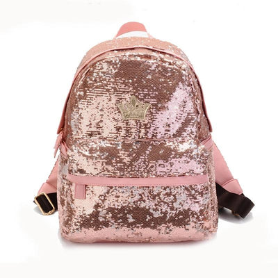 Rose Gold Sequin Mini Backpack - Fashion Genie Boutique