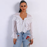 Layer It On White Ruffle Top - Fashion Genie Boutique