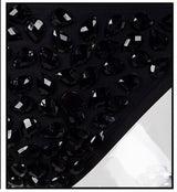Beach Bunny Black Crystal Embellished Bikini Swimsuit - Fashion Genie Boutique