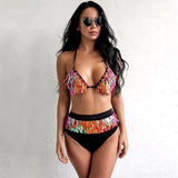 Love On Top Multi Sequin Bikini Swimsuit - Fashion Genie Boutique