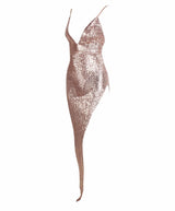 Show Must Go On Champagne Sequin Maxi Dress - Fashion Genie Boutique