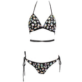Lexi Black Crystal Embellished Bikini - Fashion Genie Boutique
