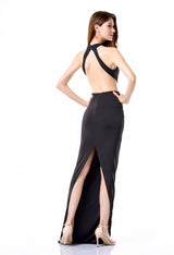 Own the Night Black Cut Out Maxi Dress - Fashion Genie Boutique