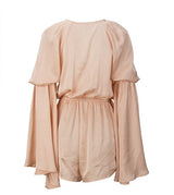 Nice N Teasy Green Long Sleeve Floaty Playsuit - Fashion Genie Boutique