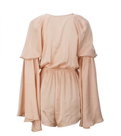 Nice N Teasy Green Long Sleeve Floaty Playsuit - Fashion Genie Boutique