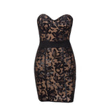 Sassy Chick Black Sequin Strapless Mini Dress - Fashion Genie Boutique