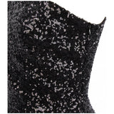 Oh My Posh Black & Red Sequin Gradient One Shoulder Maxi Gown Dress - Fashion Genie Boutique