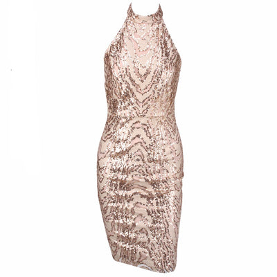 Glowing Persona Gold Sequin Mini Dress - Fashion Genie Boutique
