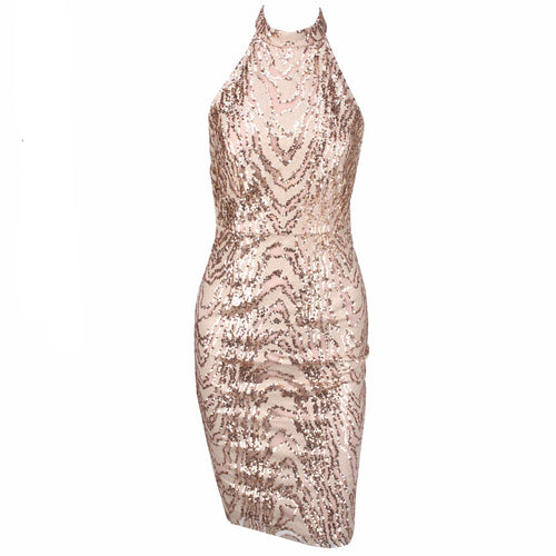 Glowing Persona Gold Sequin Mini Dress - Fashion Genie Boutique