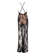 Bad Gal Black Sequin Split Leg Jumpsuit - Fashion Genie Boutique