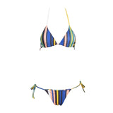 Baha Beauty Multi Stripe Bikini Swimsuit - Fashion Genie Boutique