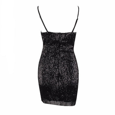 En Vogue Black Sequin Mini Dress - Fashion Genie Boutique