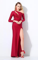 Showstopper Red Long Sleeve Maxi Dress - Fashion Genie Boutique