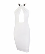 Take Me To The Halter White Mini Dress - Fashion Genie Boutique