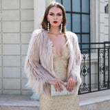 Fabulous Luxor Cream Faux Fur Jacket - Fashion Genie Boutique