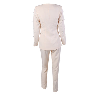 Bella Black Pearl Trousers and Blazer Co-Ord - Fashion Genie Boutique