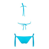 Nouveau Blue Crystal Embellished Bikini Swimsuit - Fashion Genie Boutique