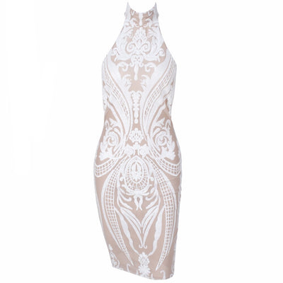Going Out Glitz White Sequin Mini Dress - Fashion Genie Boutique