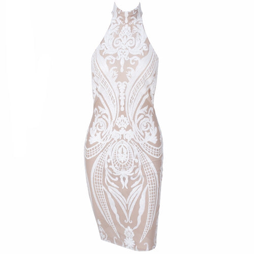 Going Out Glitz White Sequin Mini Dress - Fashion Genie Boutique