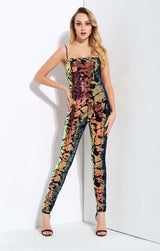 Love Lockdown Navy Iridescent Sequin Jumpsuit - Fashion Genie Boutique