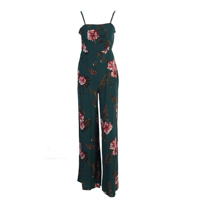 Flaunting Florals Wide Leg Jumpsuit - Fashion Genie Boutique