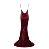 Love On Me Burgundy Sequin Maxi Party Gown Dress - Fashion Genie Boutique