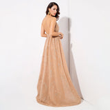 Magic Hour Gold Glitter Detatchable Maxi Gown Dress - Fashion Genie Boutique