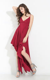 Isobel Red Maxi Dress - Fashion Genie Boutique