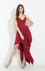 Isobel Red Maxi Dress - Fashion Genie Boutique