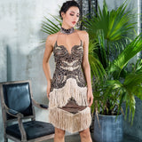Sunset Kiss Black Lace Fringe Dress - Fashion Genie Boutique