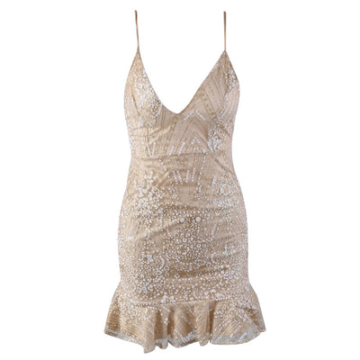 Oh My Love Black Multi Embellished Mini Dress - Fashion Genie Boutique