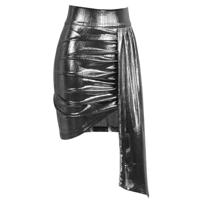 Weekend Wonder Silver Mini Skirt - Fashion Genie Boutique