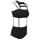 Set The Serene Black Monokini Swimsuit - Fashion Genie Boutique
