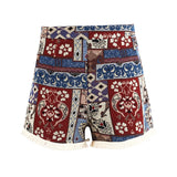Welcome to Paradise Multi Fringe Print Shorts - Fashion Genie Boutique