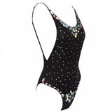 Tranquil Tropics Black Crystal Embellished Swimsuit - Fashion Genie Boutique