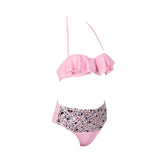 Island Dreams Black Ruffle Crystal Bikini Swimsuit - Fashion Genie Boutique