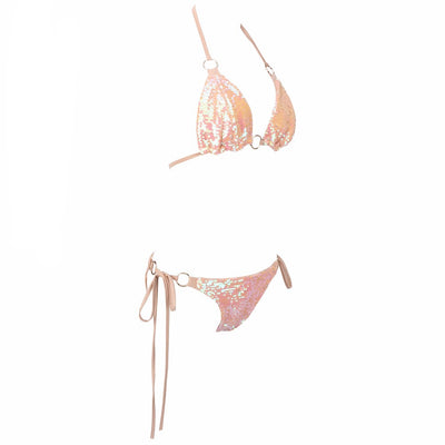 Sunshine Stunner Iridescent Sequin Bikini - Fashion Genie Boutique