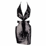 Body Rock Red Sequin Cut Out Mini Dress - Fashion Genie Boutique