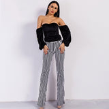 Dragon Black Bardot Embroidered Top - Fashion Genie Boutique