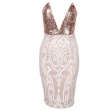 Love Me Or Lose Me Nude Sequin Mini Dress - Fashion Genie Boutique