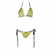 Shoreline Itinerary Lime Green Sequin Bikini Swimsuit - Fashion Genie Boutique