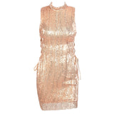 We Vibing Navy Sequin Mini Party Dress - Fashion Genie Boutique